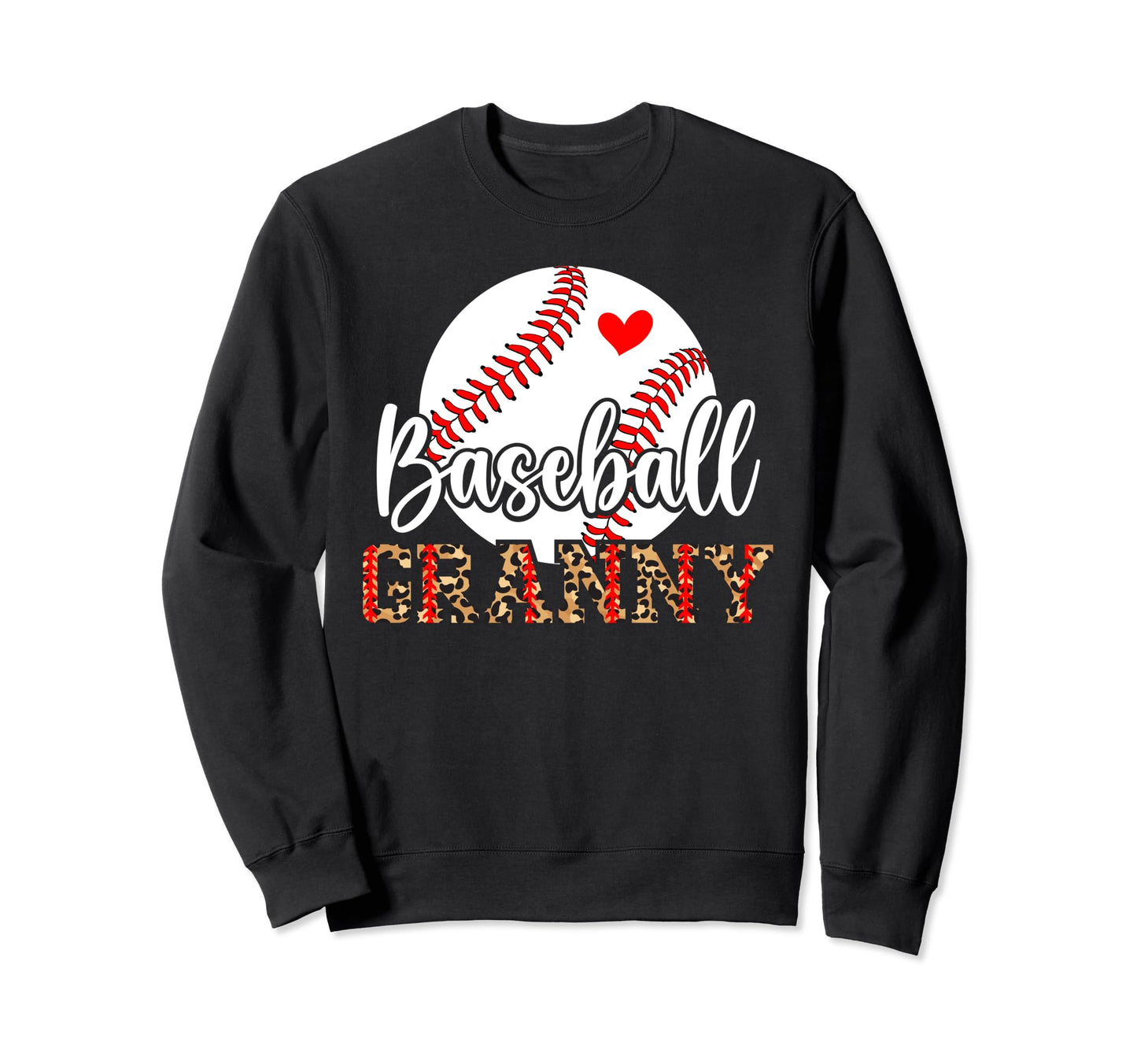 Baseball Granny Leopard Grandma Sweatshirt - Streetwear Style Unisex - T-Shirt, Sweatshirt, Hoodie