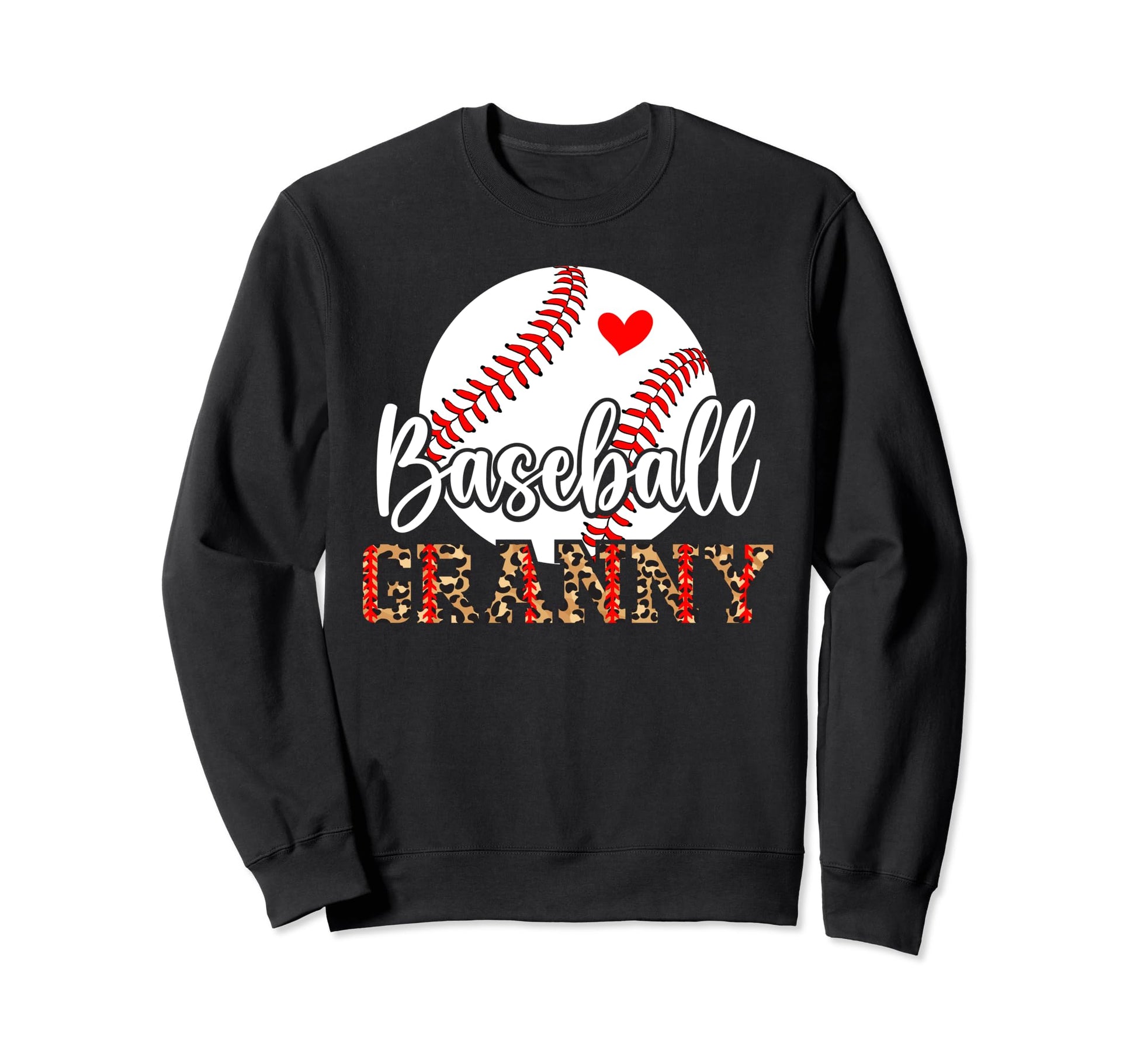 Baseball Granny Leopard Grandma Sweatshirt - Streetwear Style Unisex - T-Shirt, Sweatshirt, Hoodie