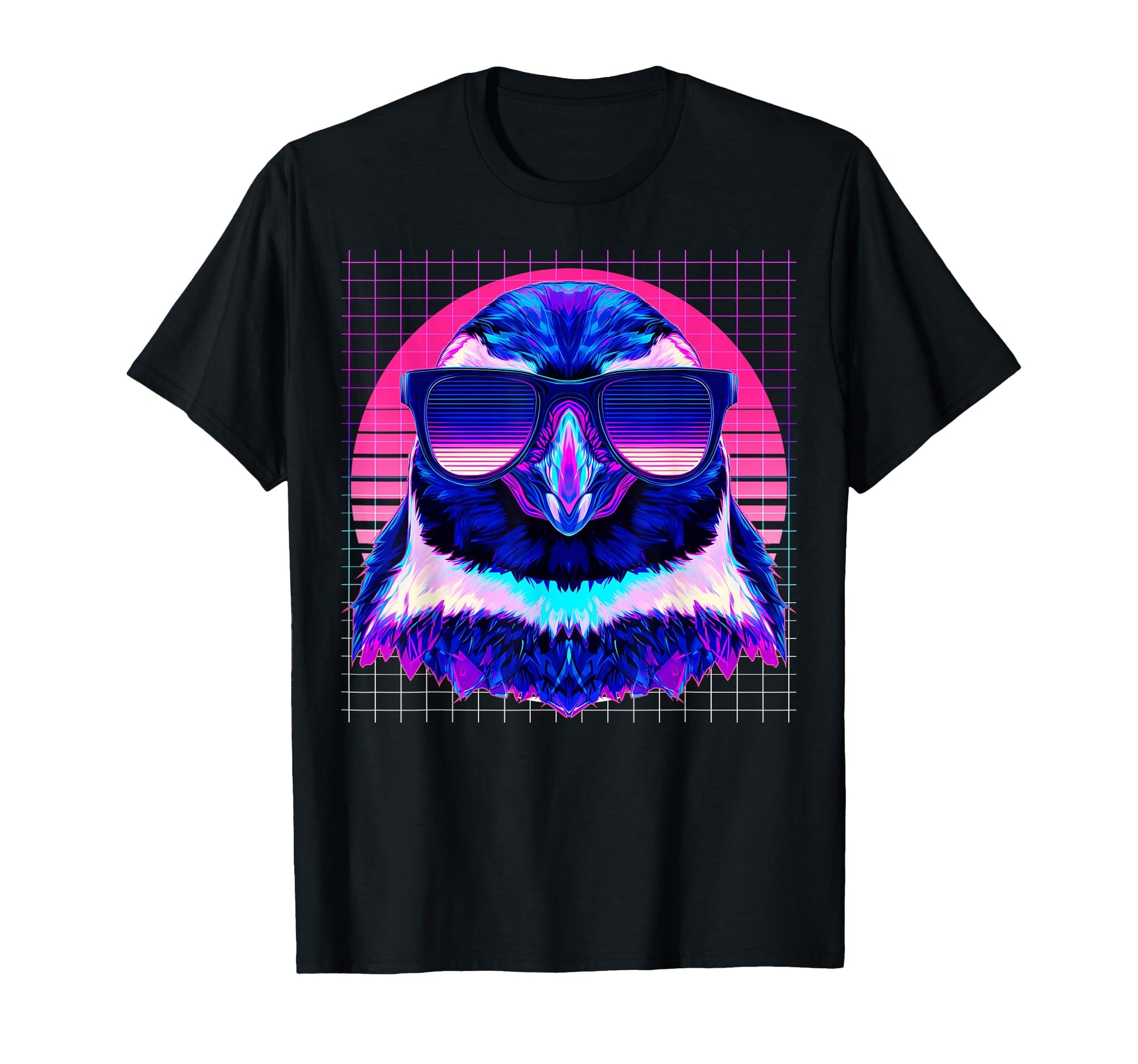 Penguin Sunglasses Animal Vaporwave T-Shirt - Trendy Graphic Unisex - T-Shirt, Sweatshirt, Hoodie