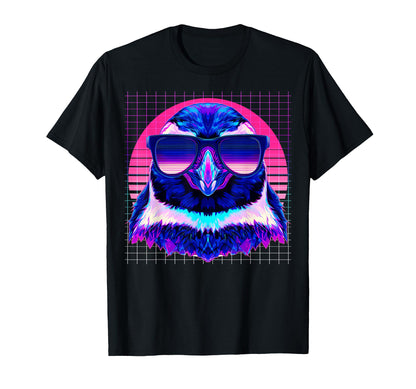 Penguin Sunglasses Animal Vaporwave T-Shirt - Trendy Graphic Unisex - T-Shirt, Sweatshirt, Hoodie