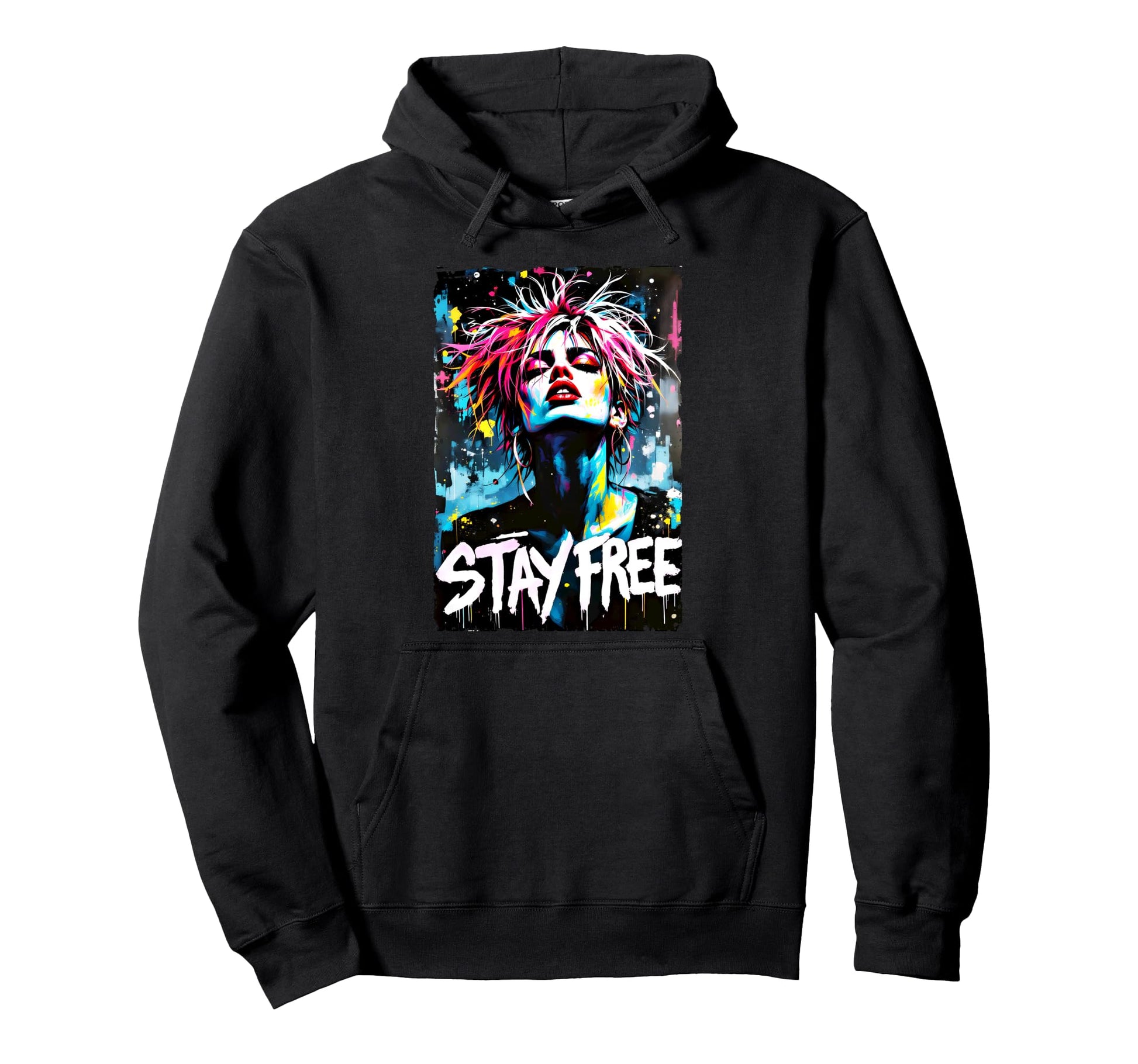 Punk 90S Grunge Graffiti Street Art Hoodie - Aesthetic Graphic for Adults - T-Shirt, Sweatshirt, Hoodie
