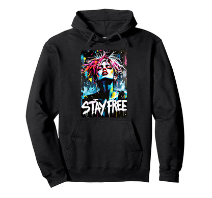 Punk 90S Grunge Graffiti Street Art Hoodie - Aesthetic Graphic for Adults - T-Shirt, Sweatshirt, Hoodie