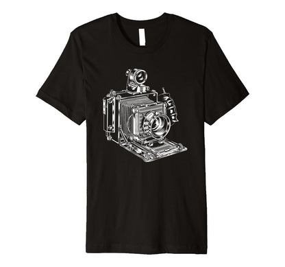 Camera Photographer Antique Enthusiast T-Shirt - Fun Novelty Design Unisex - T-Shirt, Sweatshirt, Hoodie