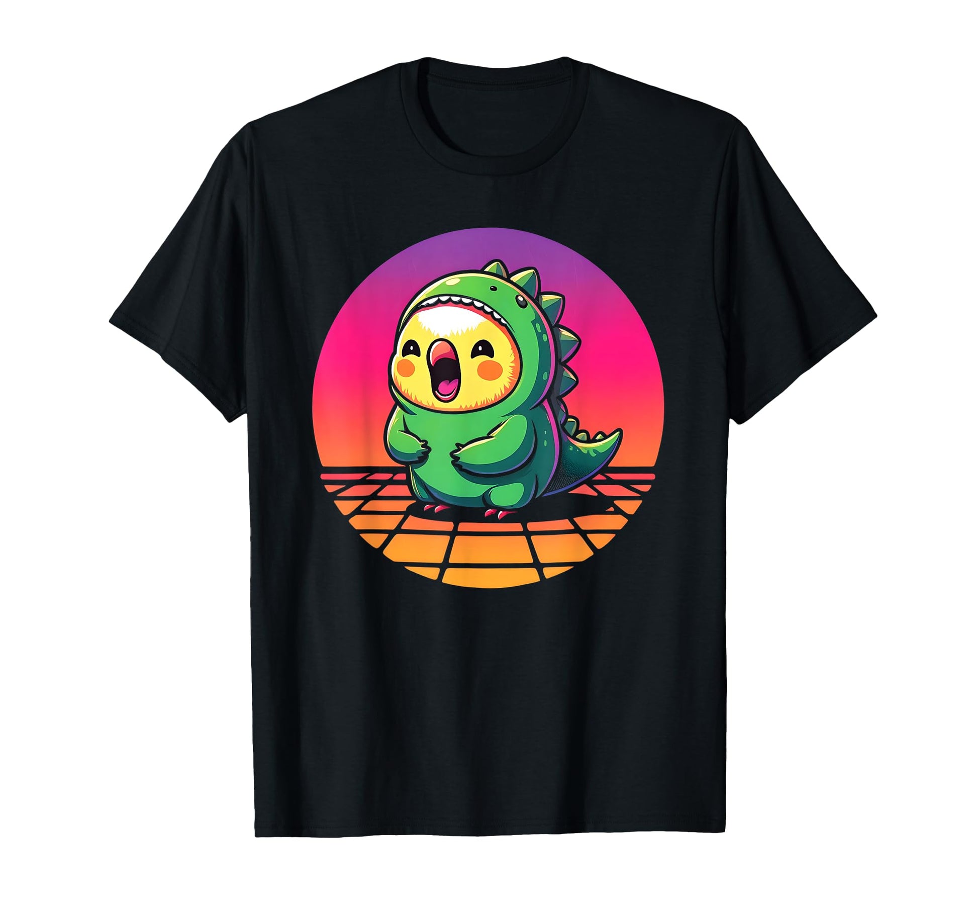 Funny Birb Parrot Aesthetic Vaporwave T-Shirt - Unique Graphic Men Women - T-Shirt, Sweatshirt, Hoodie