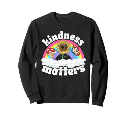 Positive Anti Bullying Rainbow Sweatshirt - Custom Art Print for Adults - T-Shirt, Sweatshirt, Hoodie