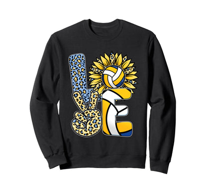 Volleyball Love Player Coach Sweatshirt - Novelty Apparel for Adults - T-Shirt, Sweatshirt, Hoodie