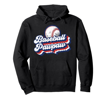Baseball Pawpaw Grandpa Grandparents Hoodie - Unique Graphic Men Women - T-Shirt, Sweatshirt, Hoodie