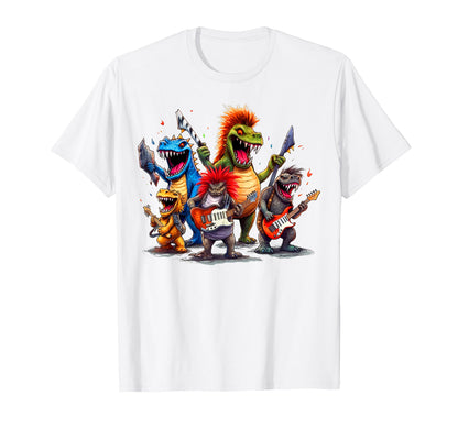 Dinosaurs Rock Legends Prehistoric T-Shirt - Aesthetic Graphic for Adults - T-Shirt, Sweatshirt, Hoodie