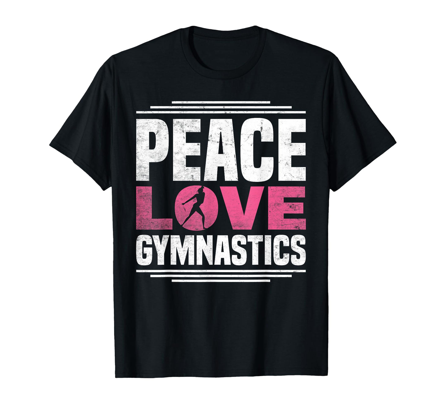 Peace Love Gymnastics Gymnastics T-Shirt - Graphic Print Men Women - T-Shirt, Sweatshirt, Hoodie