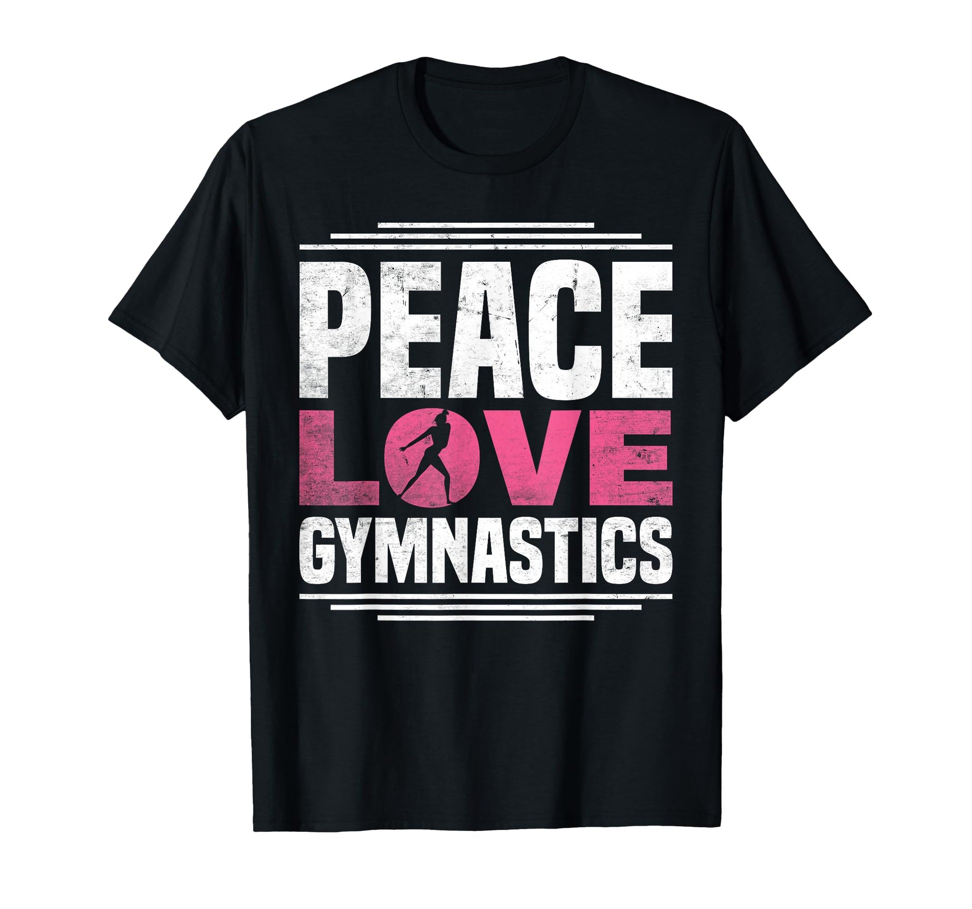 Peace Love Gymnastics Gymnastics T-Shirt - Graphic Print Men Women - T-Shirt, Sweatshirt, Hoodie