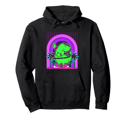 Aesthetic Vaporwave Outfits Dinosaur Hoodie - Unique Graphic Men Women - T-Shirt, Sweatshirt, Hoodie