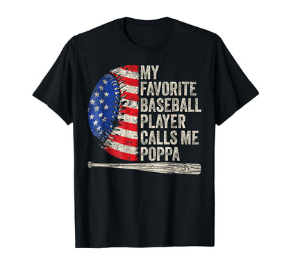 My Favorite Baseball Player Calls T-Shirt - Fun Novelty Design for Adults - T-Shirt, Sweatshirt, Hoodie