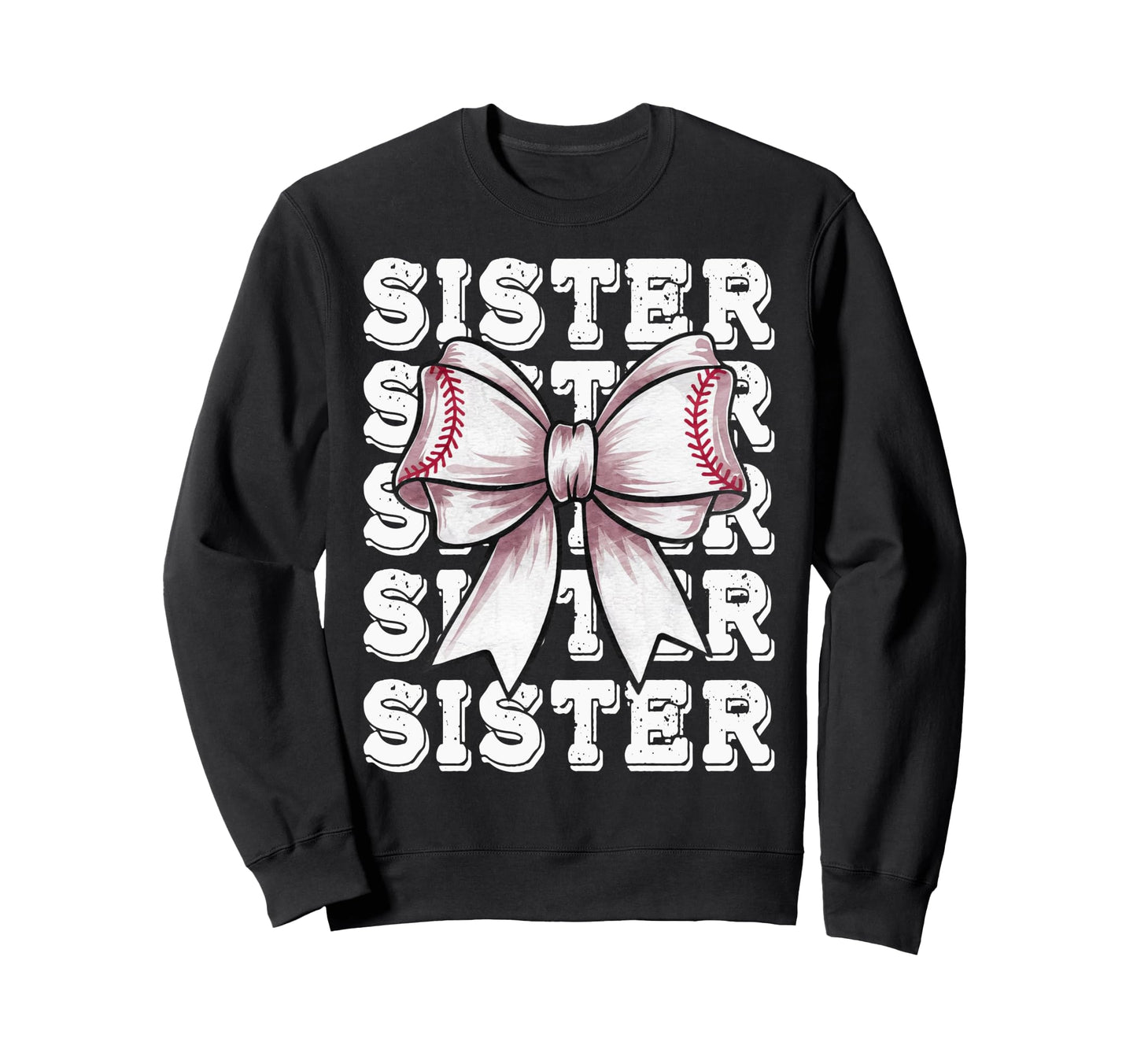 Coquette Baseball Sister Matching Sweatshirt - Streetwear Style Unisex - T-Shirt, Sweatshirt, Hoodie