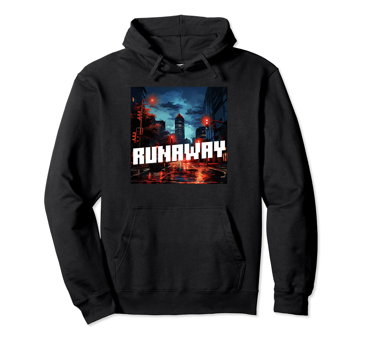 Runaway Aesthetic Vaporwave Hoodie - Unique Graphic Unisex - T-Shirt, Sweatshirt, Hoodie