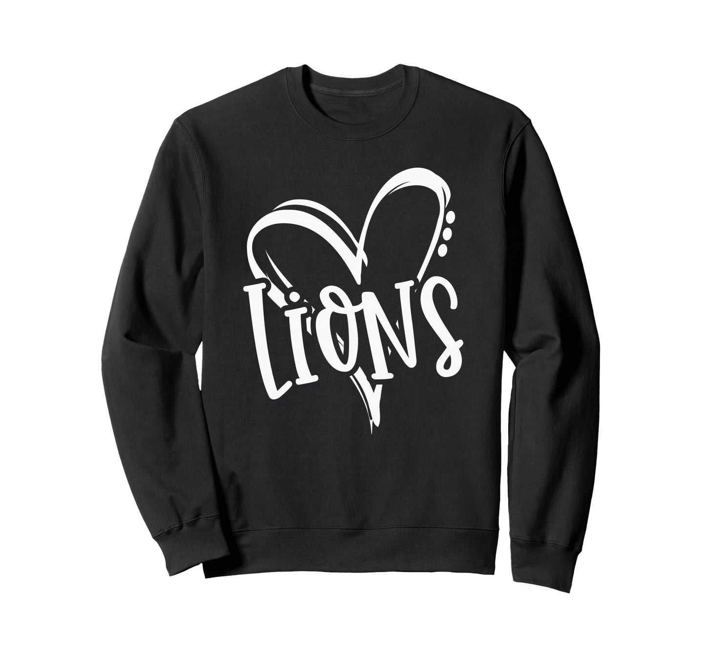 Lions School Sports Fan Team Sweatshirt - Custom Art Print Men Women - T-Shirt, Sweatshirt, Hoodie