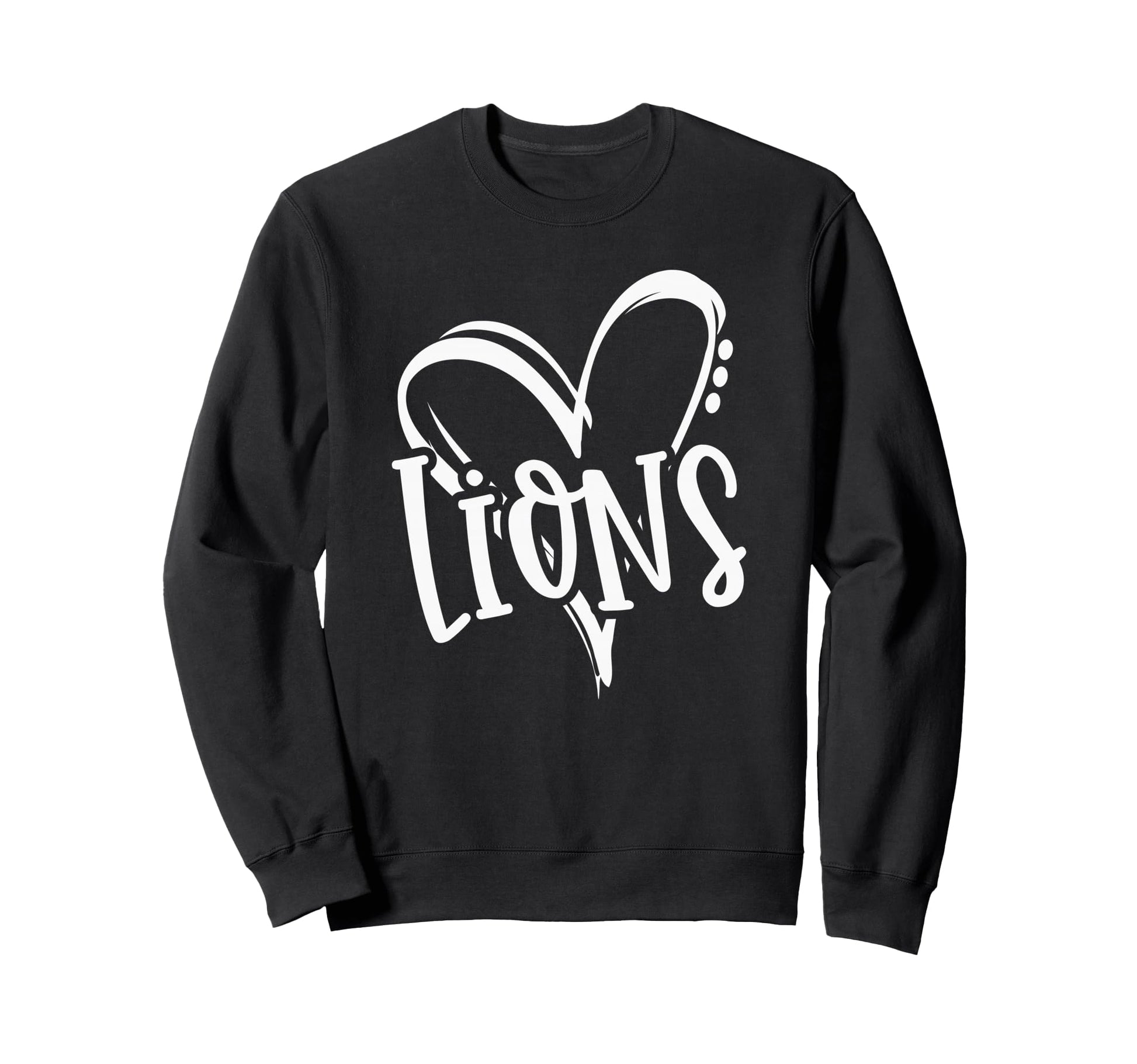 Lions School Sports Fan Team Sweatshirt - Custom Art Print Men Women - T-Shirt, Sweatshirt, Hoodie