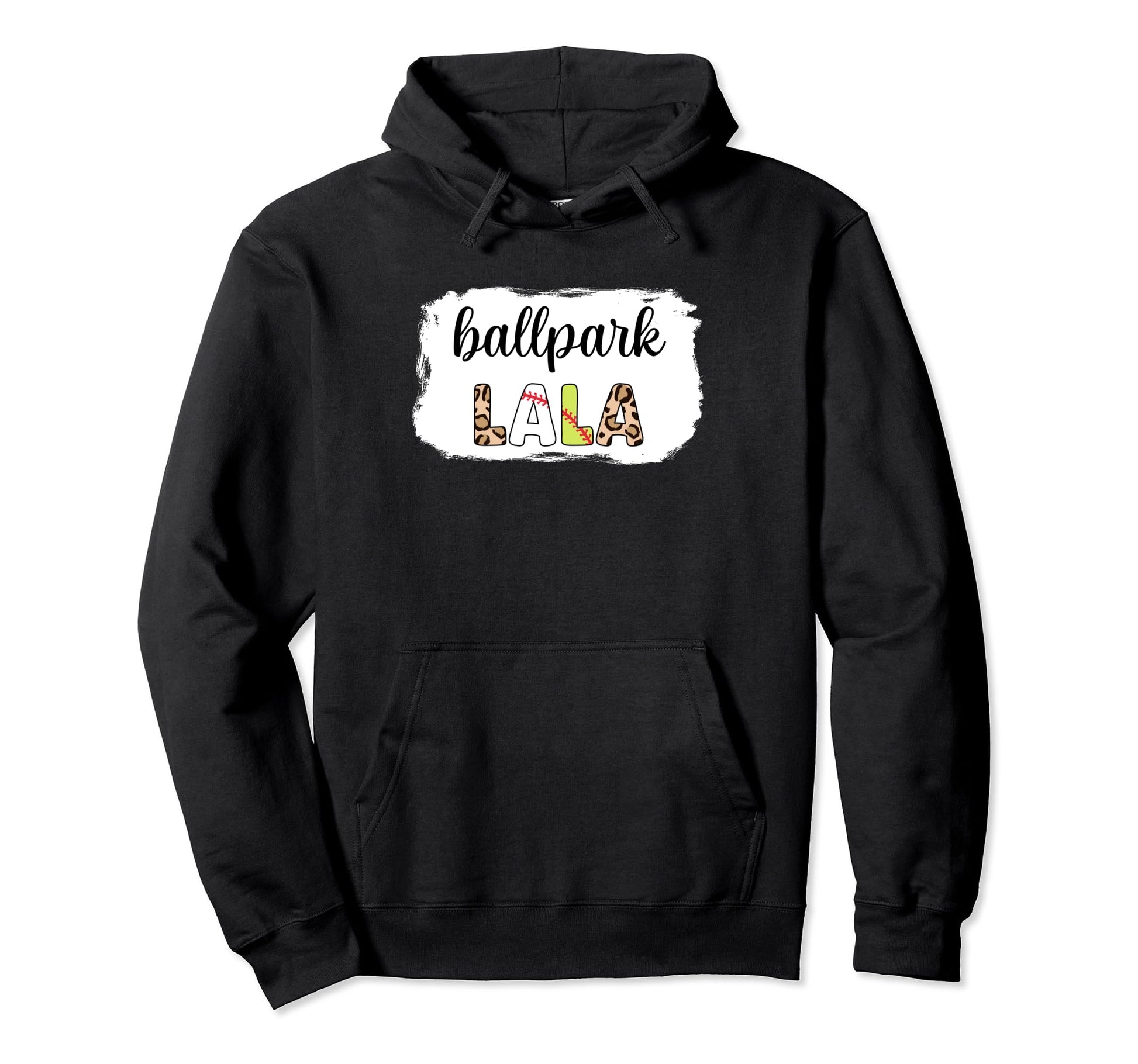 Bleached Ballpark Lala Baseball Softball Hoodie - Unique Graphic Men Women - T-Shirt, Sweatshirt, Hoodie