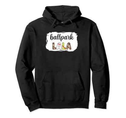 Bleached Ballpark Lala Baseball Softball Hoodie - Unique Graphic Men Women - T-Shirt, Sweatshirt, Hoodie