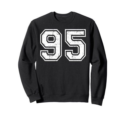 95 Number Ninety Five Team Sports Sweatshirt - Trendy Graphic Unisex - T-Shirt, Sweatshirt, Hoodie