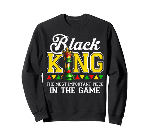 Juneteenth Black King Most Powerful Sweatshirt - Unique Graphic for Adults - T-Shirt, Sweatshirt, Hoodie