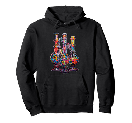 Trippy Rainbow Pipes Glass Maze Hoodie - Trendy Graphic Unisex - T-Shirt, Sweatshirt, Hoodie