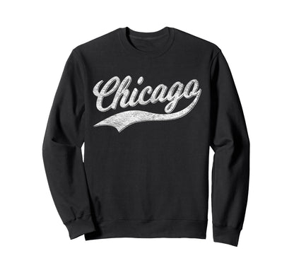 Chicago Varsity Script Sports Sweatshirt - Minimalist Print for Adults - T-Shirt, Sweatshirt, Hoodie
