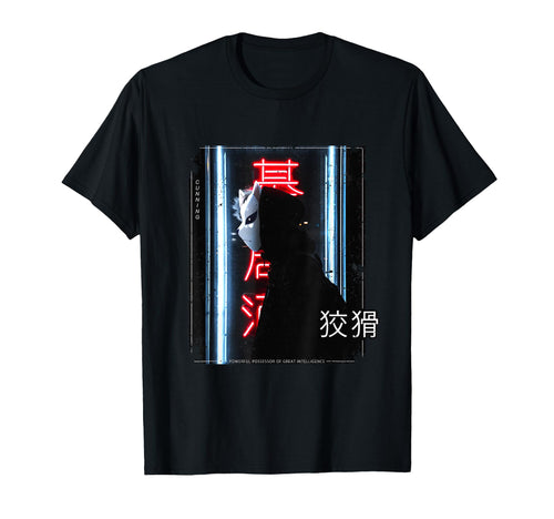 Japanese Kitsune Fox Tokyo Vaporwave T-Shirt - Novelty Apparel Unisex - T-Shirt, Sweatshirt, Hoodie