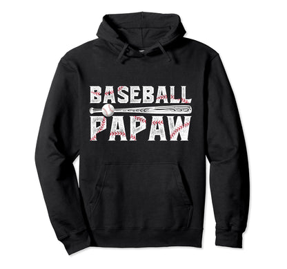 Baseball Papaw Proud Grandpa Papaw Hoodie - Novelty Apparel Men Women - T-Shirt, Sweatshirt, Hoodie