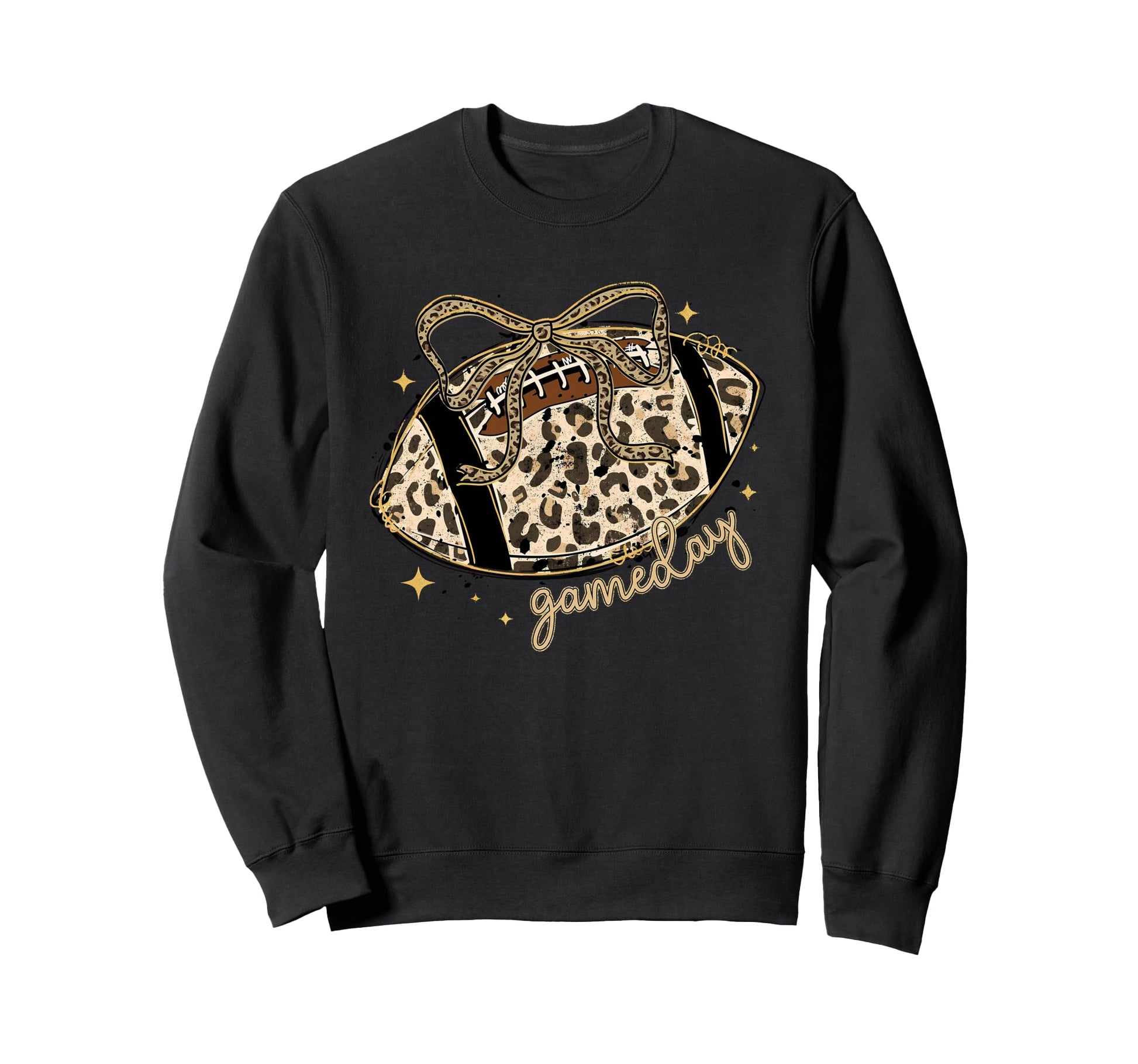 Touchdown Season Leopard Game Day Sweatshirt - Novelty Apparel for Adults - T-Shirt, Sweatshirt, Hoodie