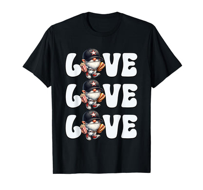 Funny Grandpa Love Baseball Gnome T-Shirt - Graphic Print for Adults - T-Shirt, Sweatshirt, Hoodie