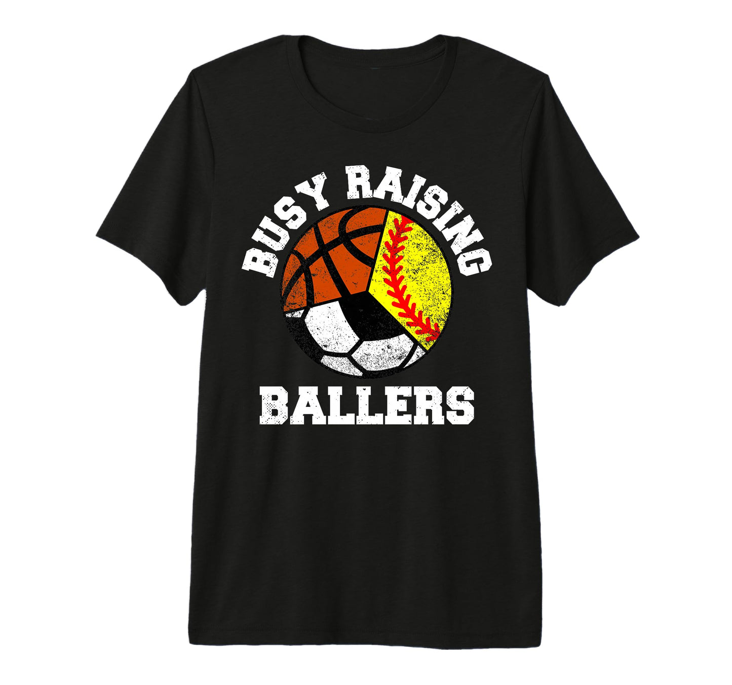 Busy Raising Ballers Funny Softball T-Shirt - Aesthetic Graphic Men Women - T-Shirt, Sweatshirt, Hoodie