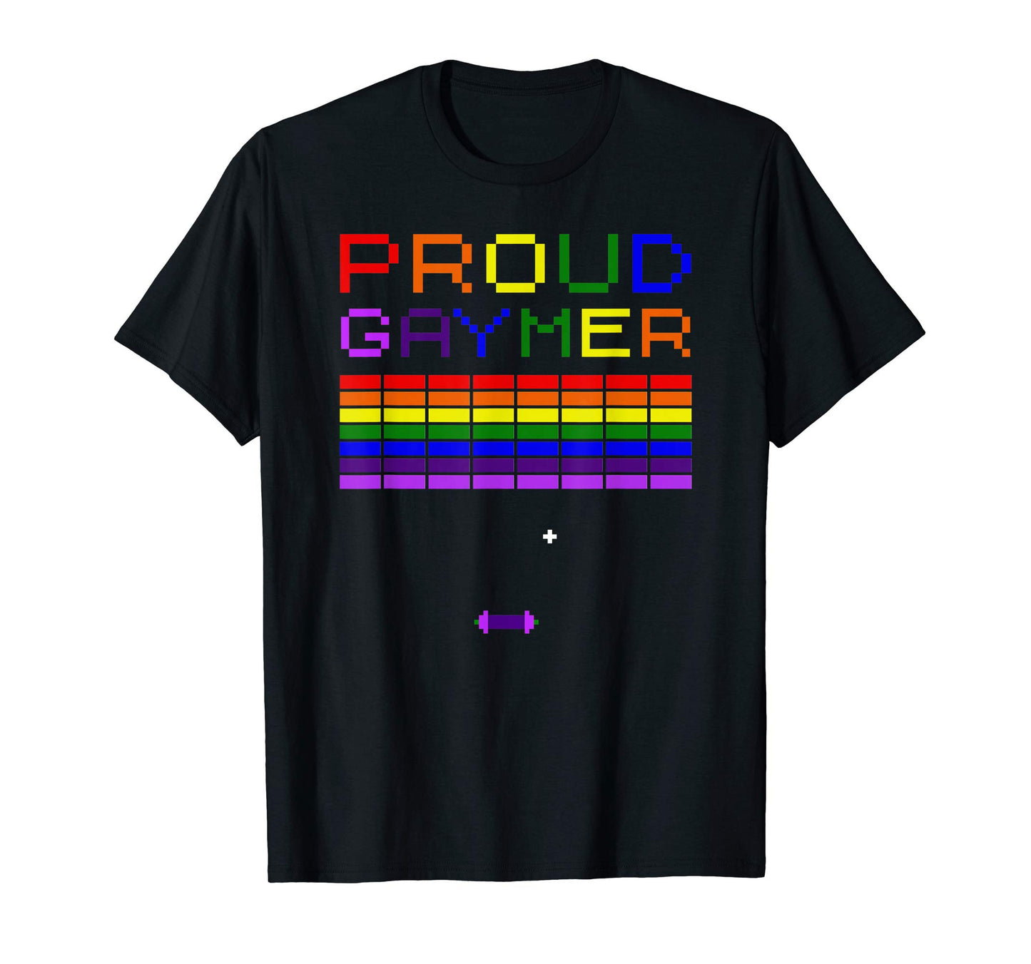 Proud Gaymer Rainbow Lgbt Pride T-Shirt - Minimalist Print Men Women - T-Shirt, Sweatshirt, Hoodie