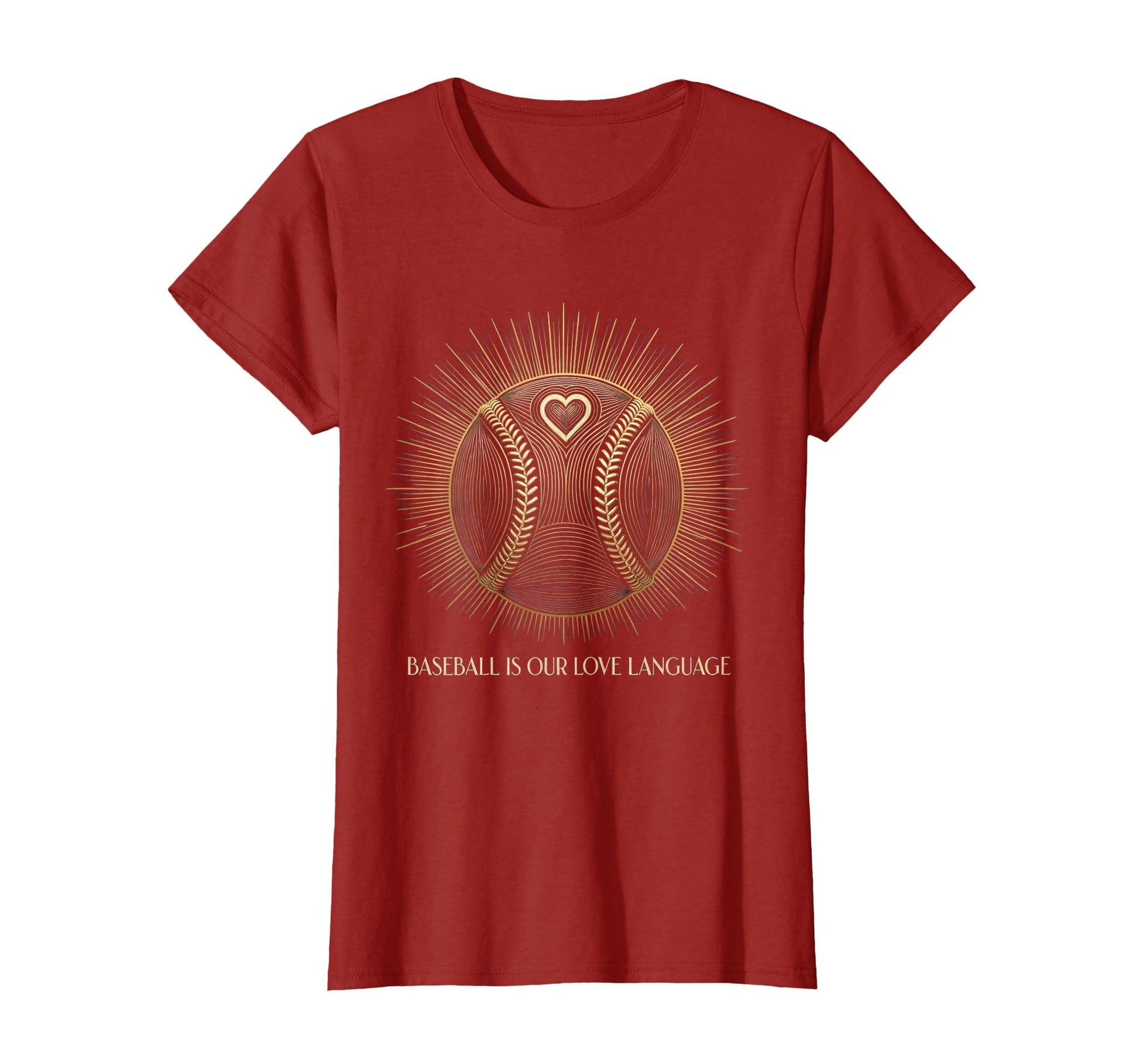 Baseball Is Our Love Language T-Shirt - Casual Everyday Wear for Adults - T-Shirt, Sweatshirt, Hoodie