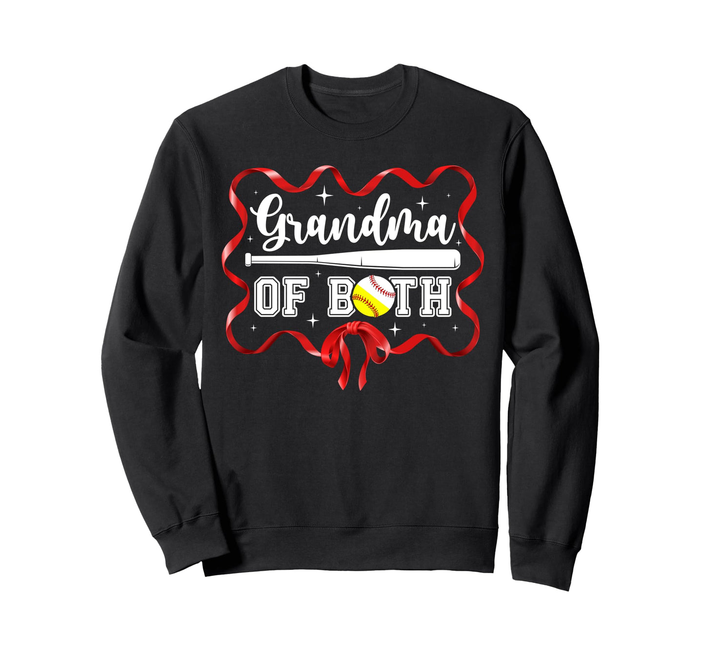 Grandma Both Coquette Baseball Sweatshirt - Novelty Apparel for Adults - T-Shirt, Sweatshirt, Hoodie