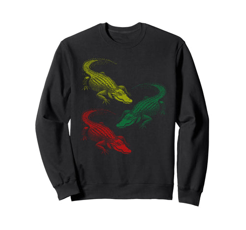 3 Crocodile Alligator Rainbow Funny Sweatshirt - Aesthetic Graphic Unisex - T-Shirt, Sweatshirt, Hoodie