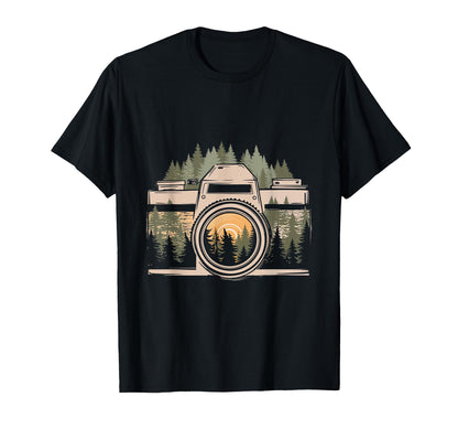 Camera Nature Forest Photography T-Shirt - Fun Novelty Design Unisex - T-Shirt, Sweatshirt, Hoodie
