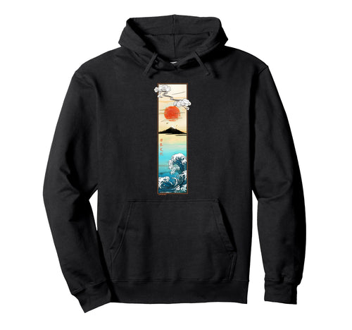 Japan Sunset Art Japanese Harajuku Hoodie - Aesthetic Graphic Men Women - T-Shirt, Sweatshirt, Hoodie