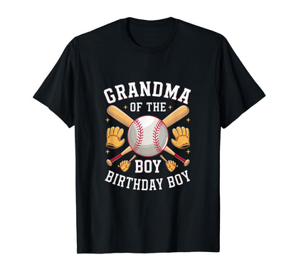 Grandma Baseball Birthday Family T-Shirt - Casual Everyday Wear for Adults - T-Shirt, Sweatshirt, Hoodie