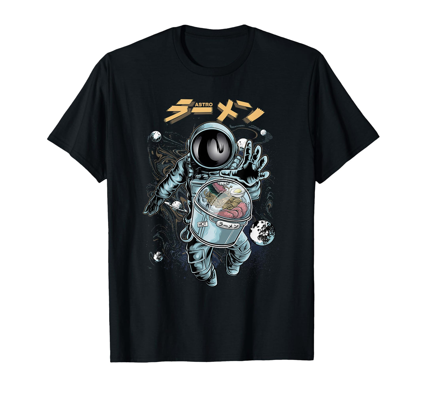 Ramen Noodles Astronaut Space Aesthetic T-Shirt - Unique Graphic Men Women - T-Shirt, Sweatshirt, Hoodie