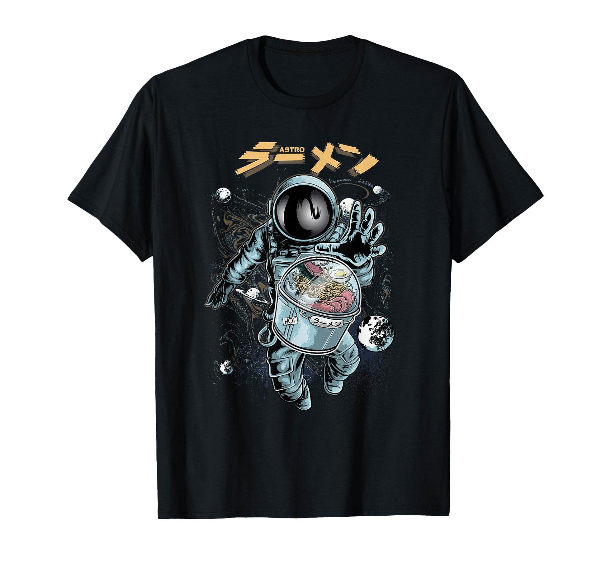 Ramen Noodles Astronaut Space Aesthetic T-Shirt - Unique Graphic Men Women - T-Shirt, Sweatshirt, Hoodie