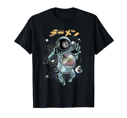 Ramen Noodles Astronaut Space Aesthetic T-Shirt - Unique Graphic Men Women - T-Shirt, Sweatshirt, Hoodie