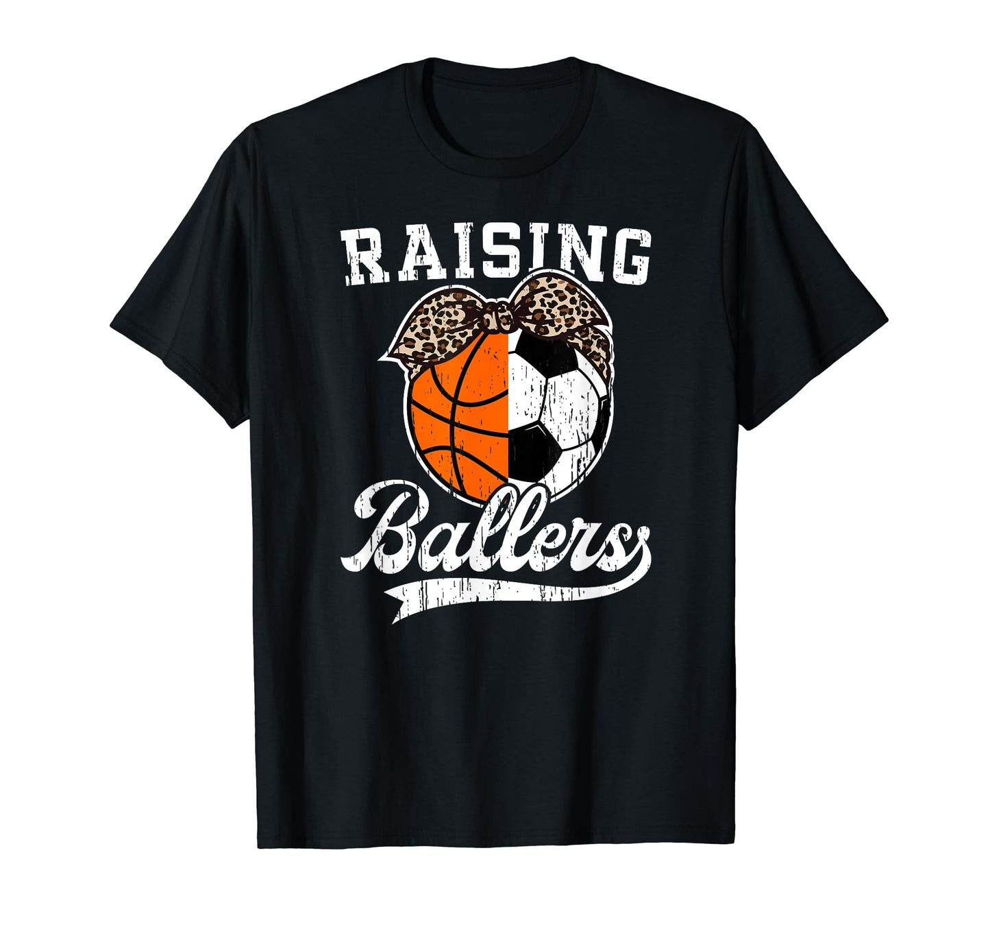 Raising Ballers Soccer Basketball T-Shirt - Minimalist Print for Adults - T-Shirt, Sweatshirt, Hoodie