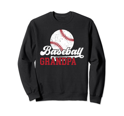 Baseball Grandpa Baseball Player Sweatshirt - Custom Art Print Men Women - T-Shirt, Sweatshirt, Hoodie