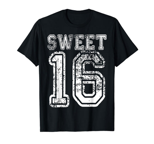 16Th Birthday Gift Sweet Sixteen 16 T-Shirt - Unique Graphic for Adults - T-Shirt, Sweatshirt, Hoodie
