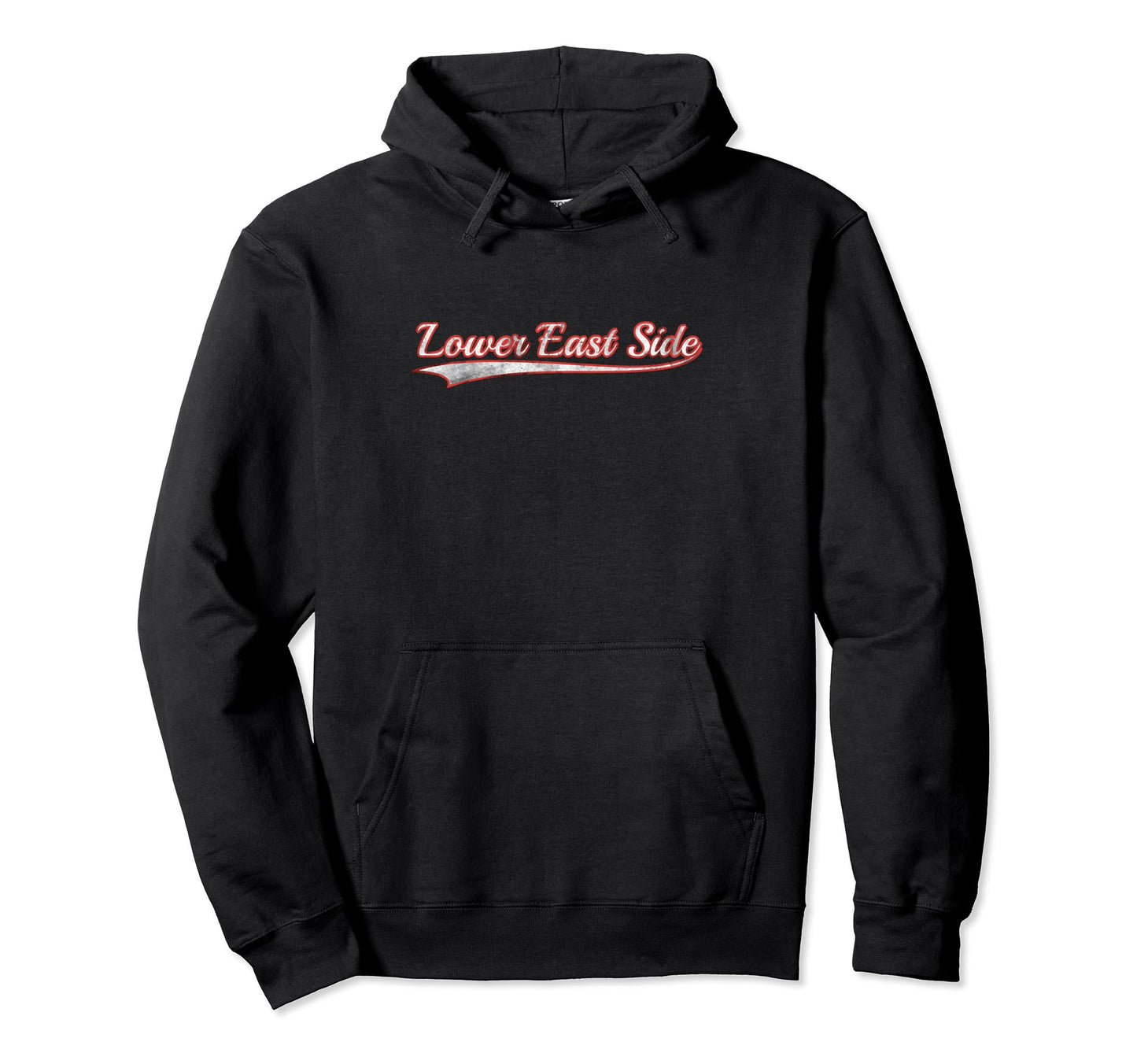 Lower East Side Varsity Distressed Hoodie - Novelty Apparel Men Women - T-Shirt, Sweatshirt, Hoodie