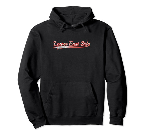 Lower East Side Varsity Distressed Hoodie - Novelty Apparel Men Women - T-Shirt, Sweatshirt, Hoodie