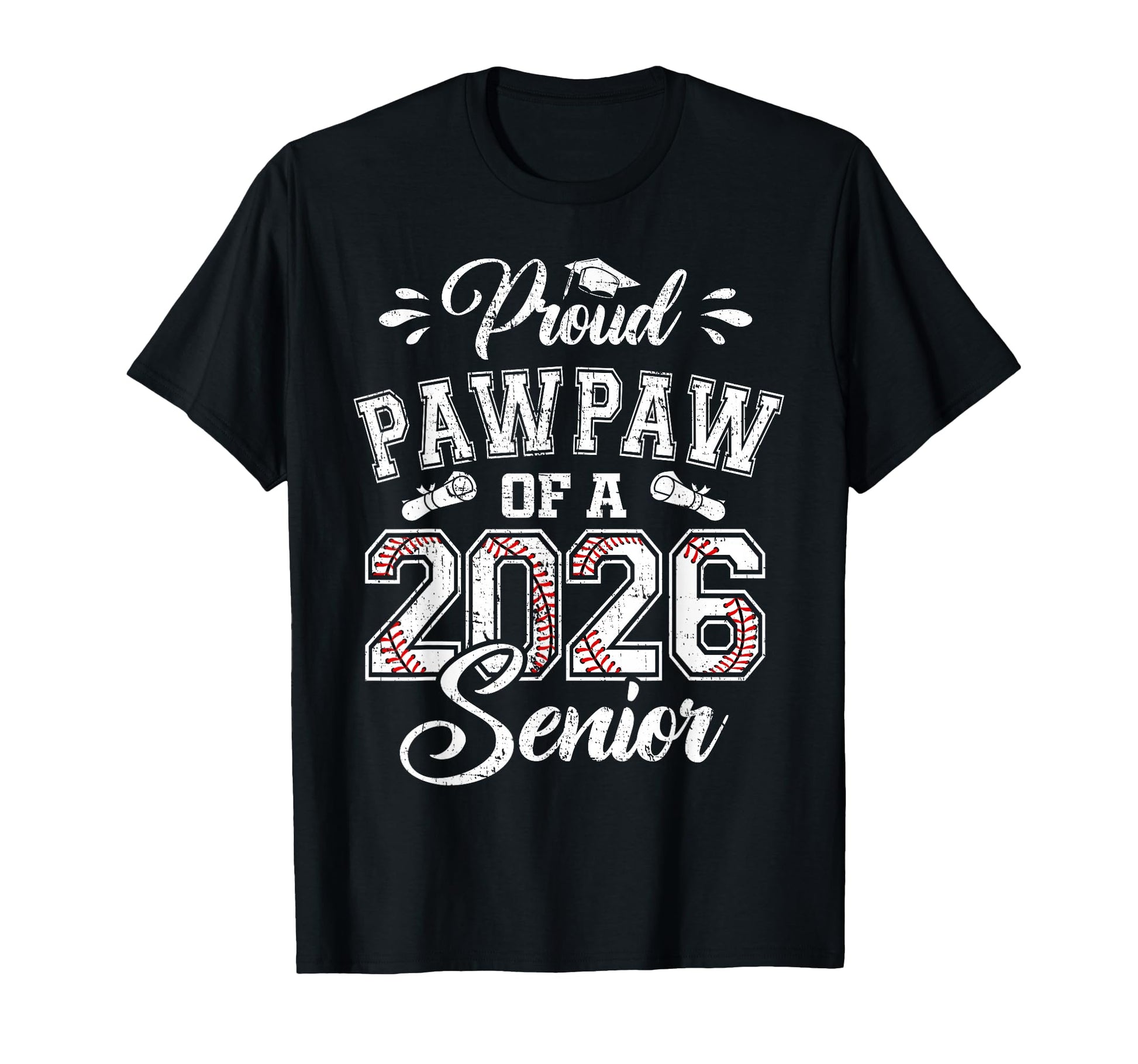 Proud Pawpaw 2026 Senior Baseball T-Shirt - Aesthetic Graphic Unisex - T-Shirt, Sweatshirt, Hoodie