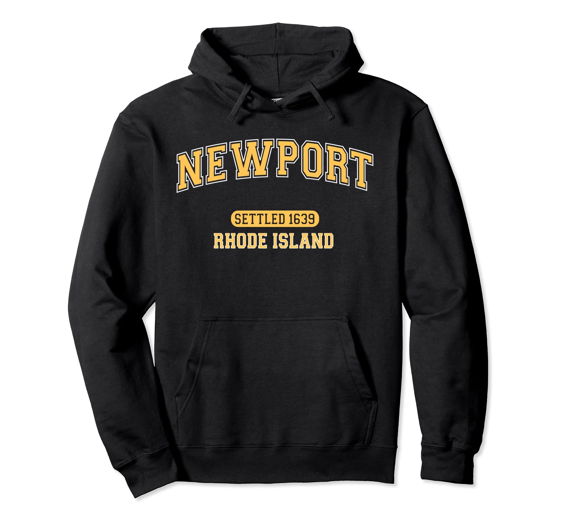 Newport Rhode Island Sports Varsity Hoodie - Custom Art Print for Adults - T-Shirt, Sweatshirt, Hoodie
