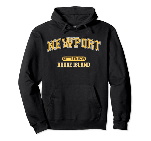 Newport Rhode Island Sports Varsity Hoodie - Custom Art Print for Adults - T-Shirt, Sweatshirt, Hoodie