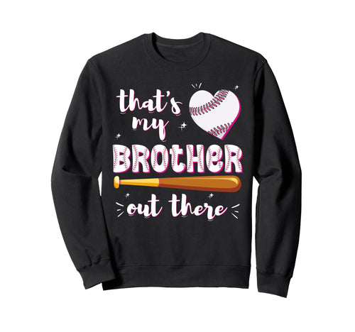 Baseball Little Sister Heart Sweatshirt - Graphic Print for Adults - T-Shirt, Sweatshirt, Hoodie